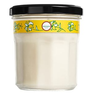 mrs. meyer’s soy aromatherapy candle, 35 hour burn time, made with soy wax and essential oils, honeysuckle, 7.2 oz