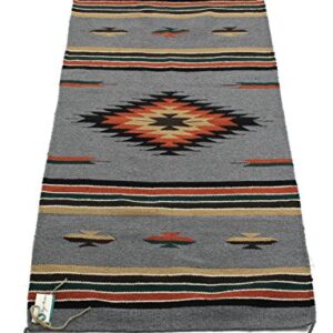 Onyx Arrow Southwest Area Rug, 32 x 64 Inches, Center Diamond, Gray/Black/Multi