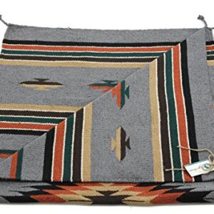 Onyx Arrow Southwest Area Rug, 32 x 64 Inches, Center Diamond, Gray/Black/Multi