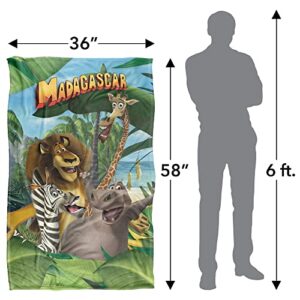 Madagascar Jungle Time Silky Touch Super Soft Throw Blanket 36" x 58"