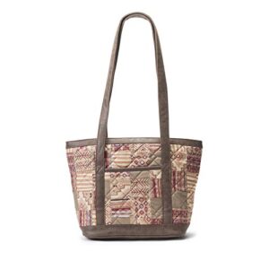 Donna Sharp Katie Tote Handbag in Sandstone - Great for Travel with Quick Access Pockets
