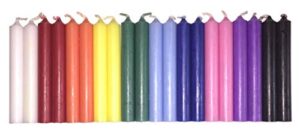 set of 20 assorted colors mini ritual chime/altar/spell candles