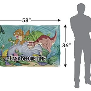 Land Before Time Littlefoot and Friends Officially Licensed Silky Touch Super Soft Throw Blanket 36" x 58"