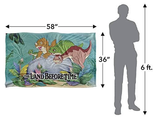 Land Before Time Littlefoot and Friends Officially Licensed Silky Touch Super Soft Throw Blanket 36" x 58"