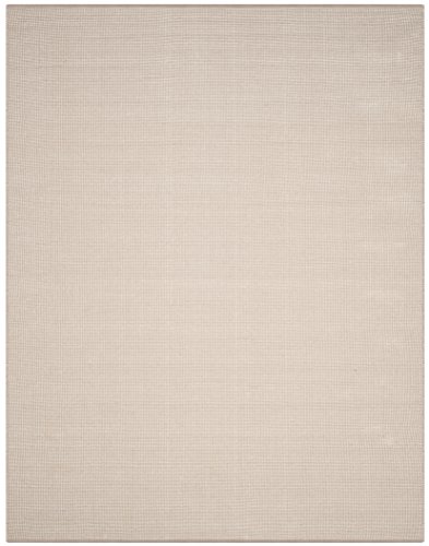 SAFAVIEH Montauk Collection 8' x 10' Ivory/Grey MTK345A Handmade Flatweave Boho Farmhouse Cotton Living Room Dining Bedroom Area Rug