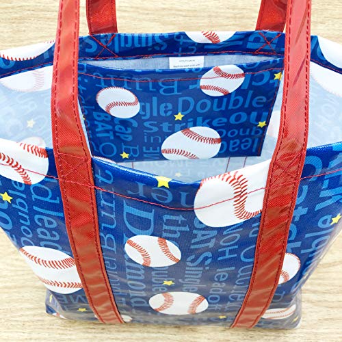 Passion for Baseball Collection 19"x13"x7" Expandable Foldable Stylish Tote Bag