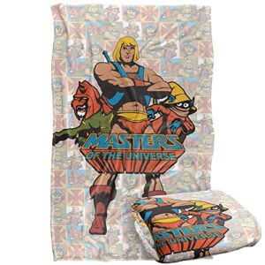 trevco masters of the universe heroes silky touch super soft throw blanket 36″ x 58″