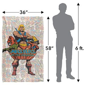 Trevco Masters of The Universe Heroes Silky Touch Super Soft Throw Blanket 36" x 58"