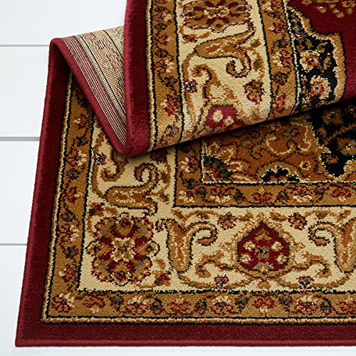 Home Dynamix Royalty Tansy Traditional Area Rug 7'8"x10'4", Oriental Red/Ivory