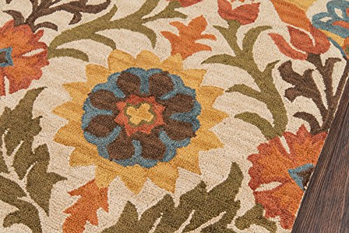 Momeni Rugs Tangier Collection 100% Wool Hand Tufted Tip Sheared Transitional Area Rug, 5'0" x 8'0", GOLD