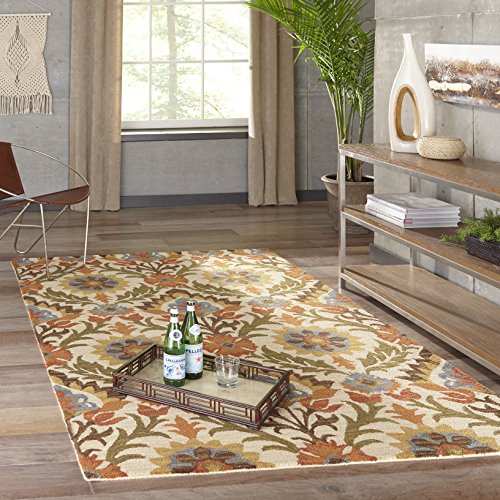 Momeni Rugs Tangier Collection 100% Wool Hand Tufted Tip Sheared Transitional Area Rug, 5'0" x 8'0", GOLD