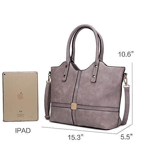 Mia K Collection Crossbody Bags for Women Purses and Handbags, Shoulder Strap, PU Leather Top-Handle Satchel Tote Cognac