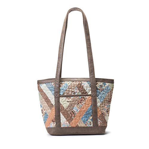 Donna Sharp Katie Tote Handbag in Sienna - Great for Travel with Quick Access Pockets