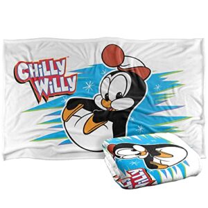 chilly willy chilly silky touch super soft throw blanket 36″ x 58″