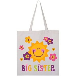 inktastic sunny big sister tote bag 0020 white 16f84