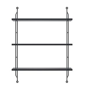 Homdox 3-Tier Industrial Floating Shelves Wall Mounted Display Wall Shelf Storage Rack Wall Rack Holder Rack