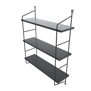 Homdox 3-Tier Industrial Floating Shelves Wall Mounted Display Wall Shelf Storage Rack Wall Rack Holder Rack