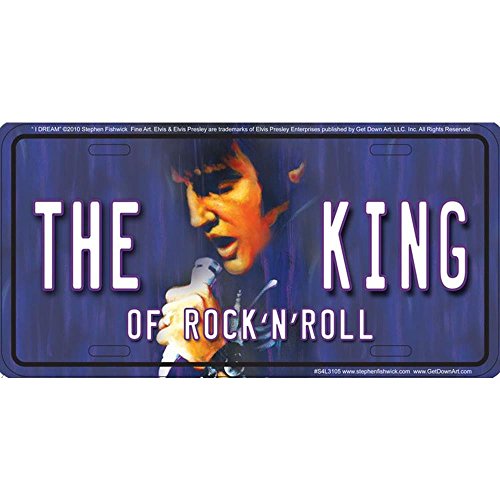 Signs 4 Fun S4L3105 Elvis The King License Plate