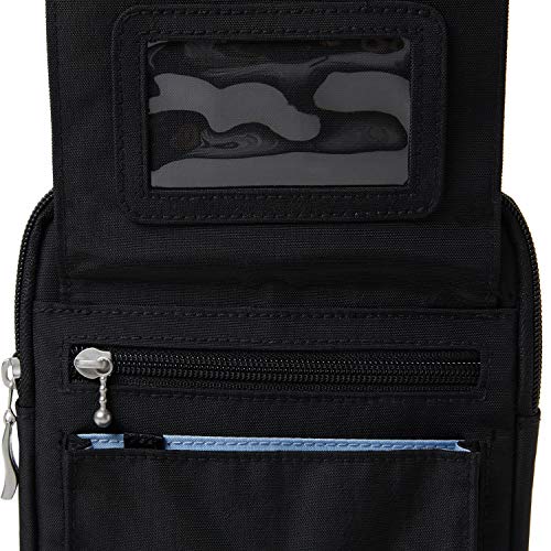 Baggallini New Classic Far and Wide RFID Crossbody Bag Black One Size