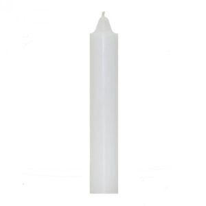 white jumbo candle ~ 9″ x 1.5″ ~ pagan hoodoo wicca spell altar witch