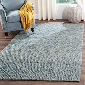 safavieh natura collection 3′ x 5′ blue nat503b handmade premium wool area rug