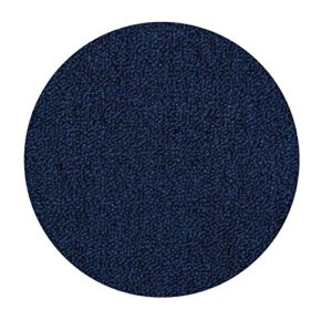 home queen indoor outdoor commercial navy color area rug – 3′ round (h-neyland-3-round-navy)