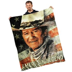 john wayne the american legend polyester throw blanket