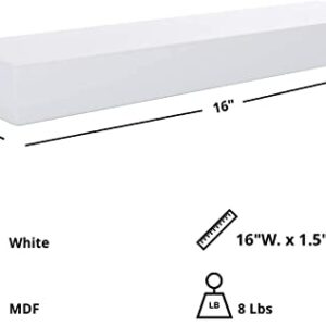 kieragrace FN00293-8MC Modern Floating-Shelves, Pack of 3, White