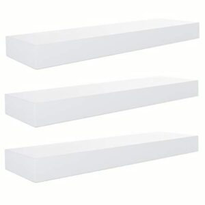 kieragrace FN00293-8MC Modern Floating-Shelves, Pack of 3, White