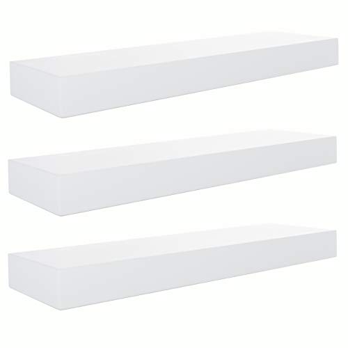 kieragrace FN00293-8MC Modern Floating-Shelves, Pack of 3, White