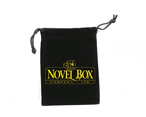 Novel Box Premium Large Black/White Stitched Leatherette Pearl / Omega Necklace Folder + Custom NB Pouch