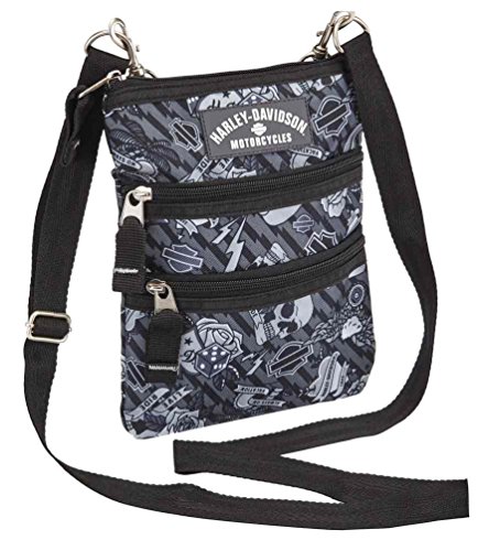 Harley-Davidson (Cross X-Body Slings Grey Tattoo, One Size