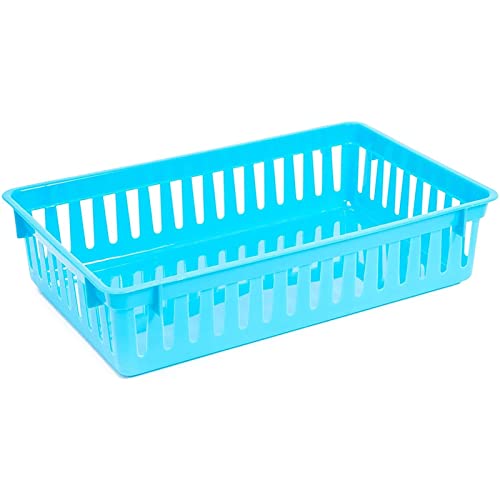 Bright Creations Classroom Storage Bins Baskets, Small Plastic Organizer (10.25 x 6.5 In, 8 Pack)