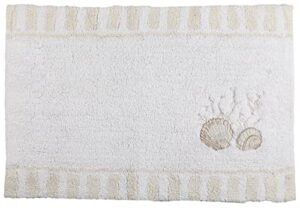 avanti linens – bath mat, cotton bath rug, sealife inspired bathroom decor (destin collection)