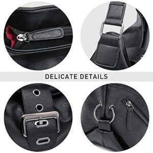 Hobo Handbags for Women Large Satchel Tote Bags Ladies Shoulder Bag Buckle Designer Roomy Purses PU Leather