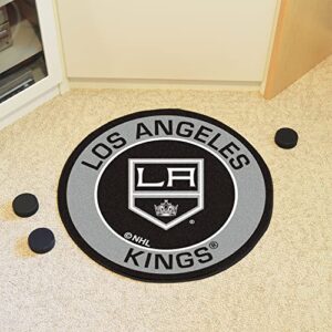 FANMATS 18874 Los Angeles Kings Roundel Rug - 27in. Diameter