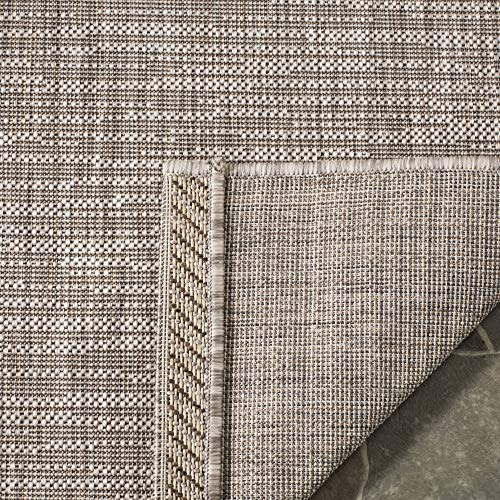 SAFAVIEH Courtyard Collection 5'3" x 7'7" Brown CY8576 Indoor/ Outdoor Waterproof Easy--Cleaning Patio Backyard Mudroom Area--Rug