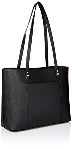 Karl Lagerfeld Paris womens Maybelle Tote Bag, Black/Gold, One Size US