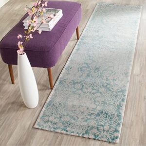 SAFAVIEH Passion Collection 5'1" x 7'7" Lavender / Ivory PAS403A Vintage Distressed Area Rug