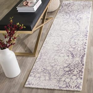 SAFAVIEH Passion Collection 5'1" x 7'7" Lavender / Ivory PAS403A Vintage Distressed Area Rug