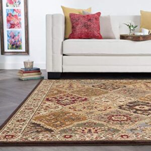 Universal Rugs 105120 Multi 3 Pc. Set 5-Feet by 7-Feet, 20-Inch by 60-Inch and 20-Inch by 32-Inch Area Rug, 3-Piece