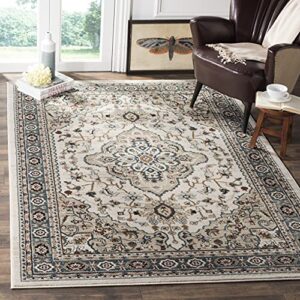safavieh lyndhurst collection 5’3″ x 7’6″ cream/beige lnh338b traditional oriental non-shedding living room bedroom dining home office area rug
