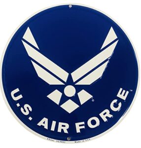 usaf air force logo aluminum sign 12″, united states air force logo sign large