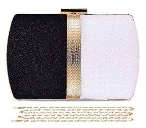 selighting glitter clutch evening bags for women formal bridal wedding clutches purses prom cocktail party handbags black white
