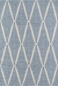 erin gates by momeni river beacon denim hand woven indoor outdoor area rug 2′ x 3′