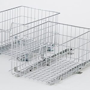 TRINITY Wire Basket w/Slides - Chrome (2-Pack)