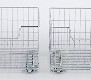 TRINITY Wire Basket w/Slides - Chrome (2-Pack)