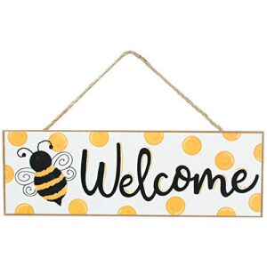 craig bachman 15″ wooden sign: bumble bee welcome: ap803329