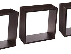 Uniware-FS40003 Square Wood Floating Shelf Set