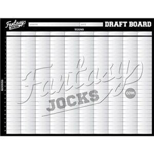 FANTASYJOCKS 2023 - Fantasy Baseball Draft Board Kit w 750+Player Labels (12 Team)